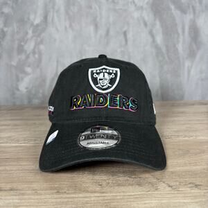 New Era 9TWENTY Raiders Crucial Catch NFL Hat Black Adjustable